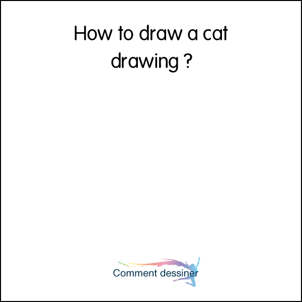 How to draw a cat drawing